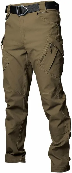 GIERIDUC Men's Water Resistant Hiking Pants Mens Long Pants for Swimming Sweat Pants for Mens Baggy Side Button Track Pants