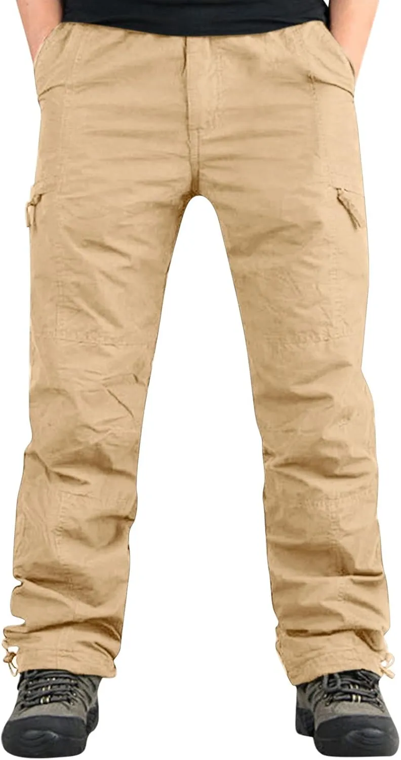 GIERIDUC Men's Wide Leg Flare Sweatpants Wide Leg Corduroy Pants for Men Running Tights with Pocket Breathable Workout Pants