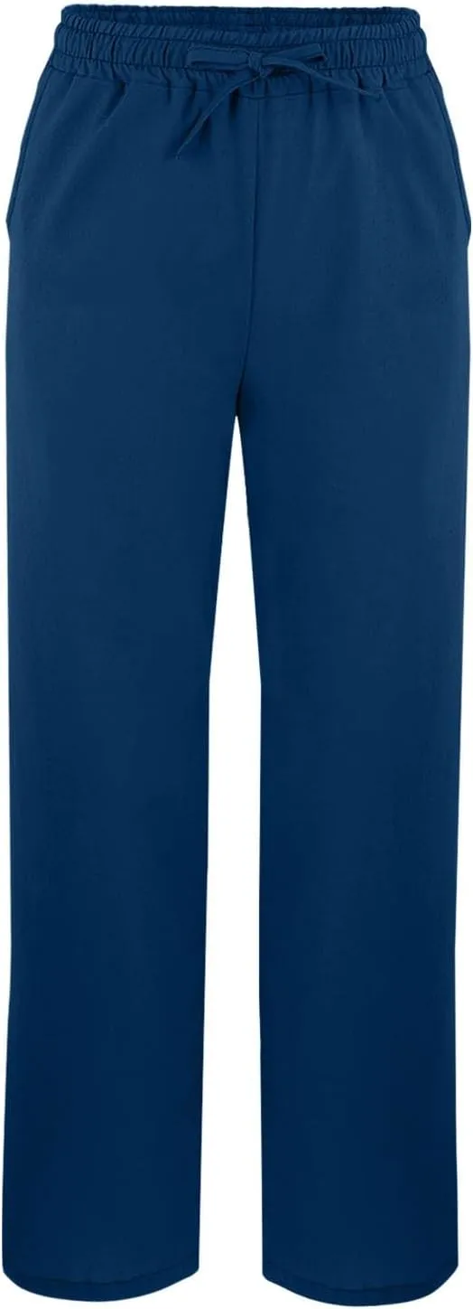 GIERIDUC Women Linen Pants Drawstring High Waist Wide Leg Casual Pants Lightweight Lounge Beach Summer Pants with Pockets