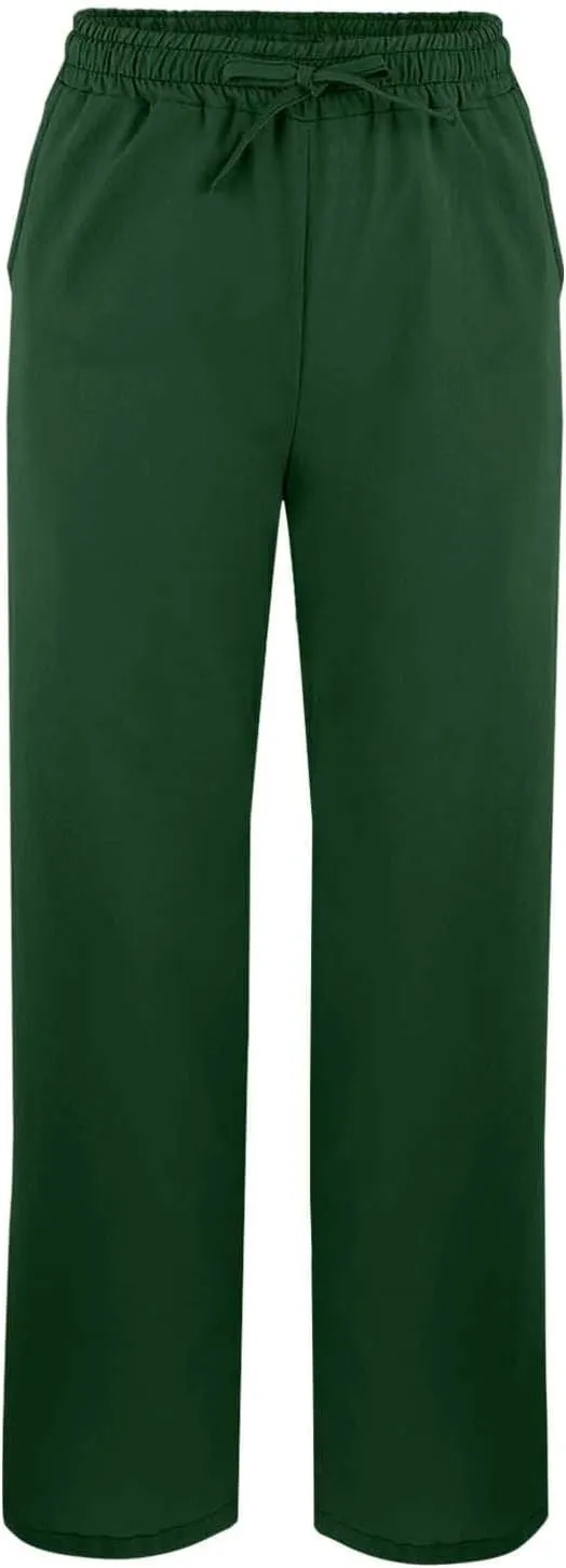 GIERIDUC Women Linen Pants Drawstring High Waist Wide Leg Casual Pants Lightweight Lounge Beach Summer Pants with Pockets