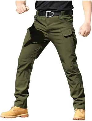GOFULY Cargo Pants for Men Big and Tall Ripstop Stretch Pants Pockets Slim Fit Baggy Pants Y2K 2024 Trousers Straight Fit
