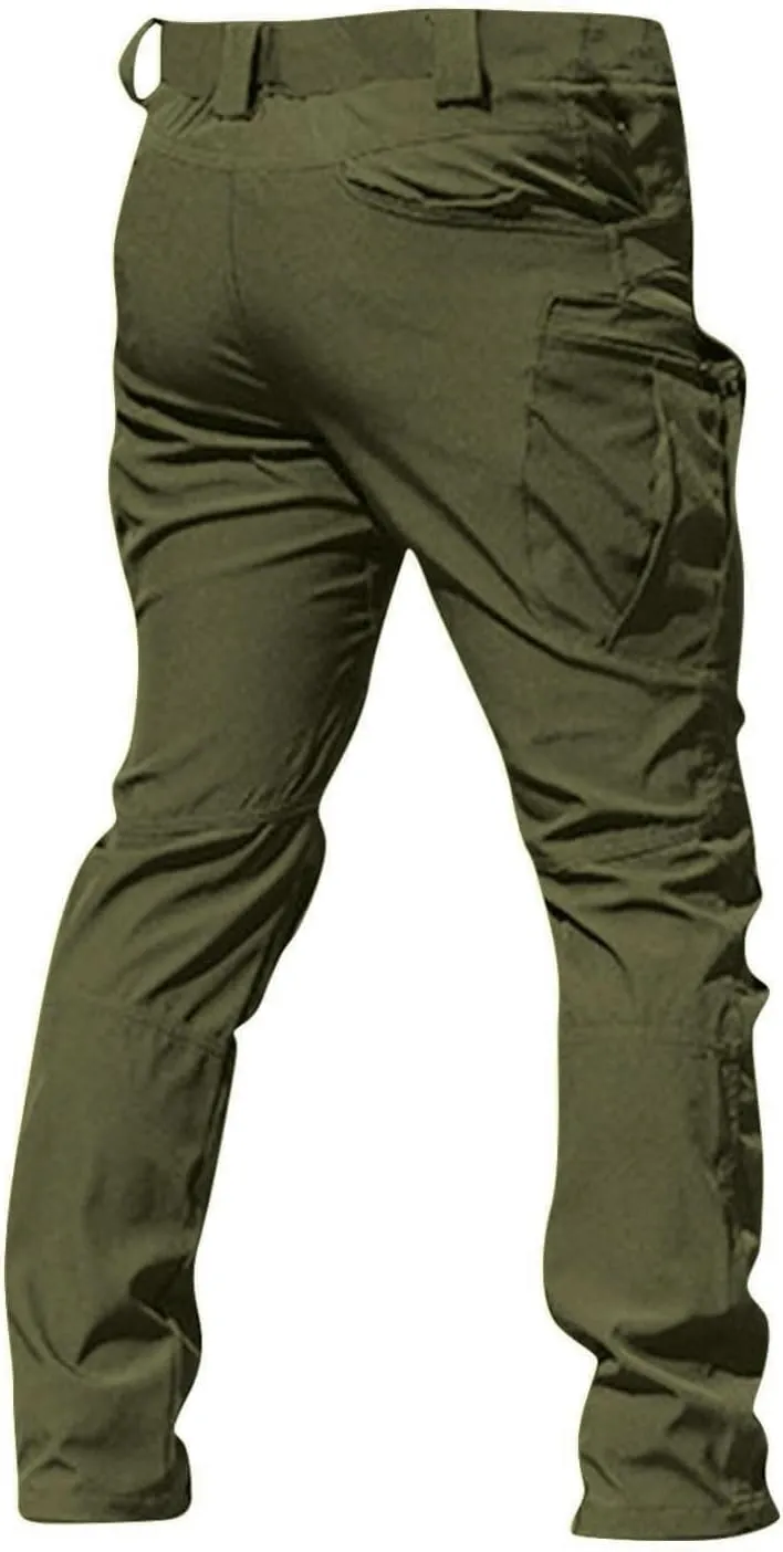 GOFULY Cargo Pants for Men Big and Tall Ripstop Stretch Pants Pockets Slim Fit Baggy Pants Y2K 2024 Trousers Straight Fit