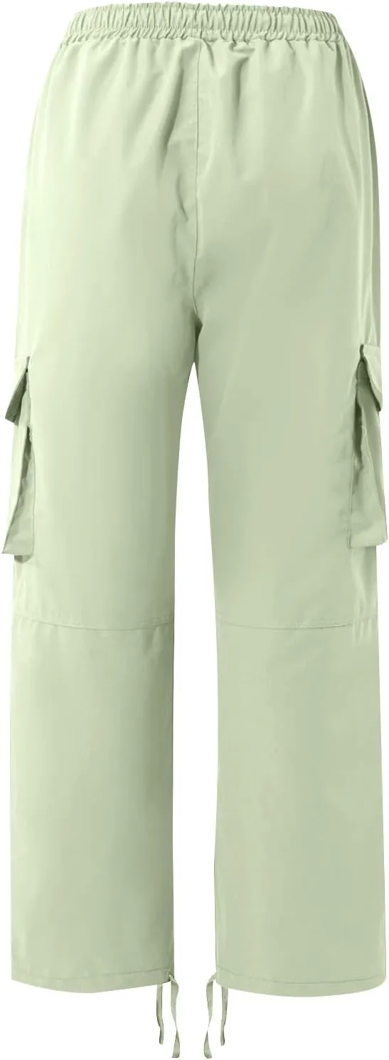 GOFULY Mens Cargo Pants Baggy Fashion Sweatpants with Pockets and Draw String with Pocket Casual Pants Joggers Trousers