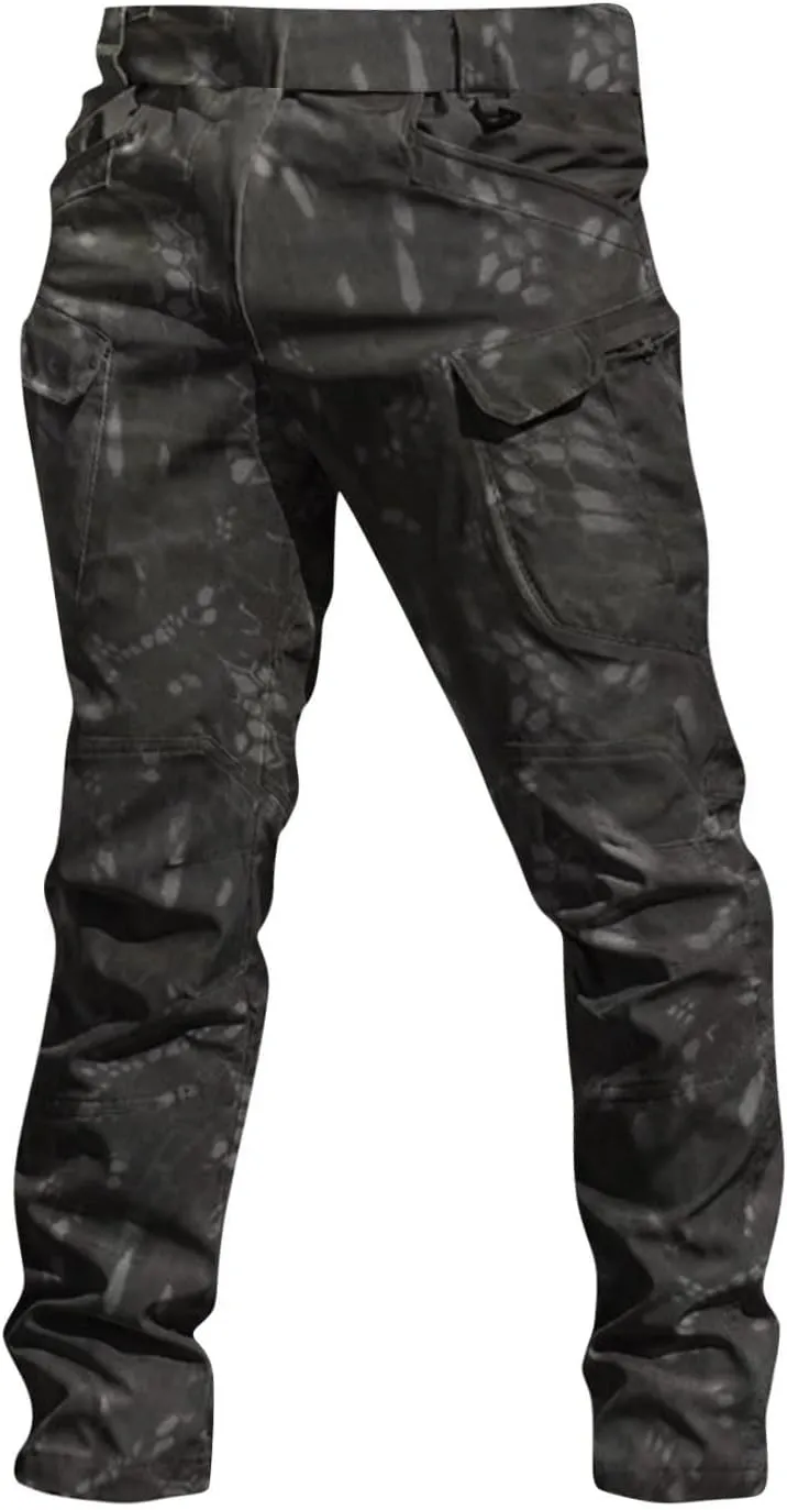 GOFULY Mens Cargo Pants Big and Tall Ripstop Stretch Y2K Pants Men Baggy Zipper Pockets Casual Casual Pants 2024 Trousers