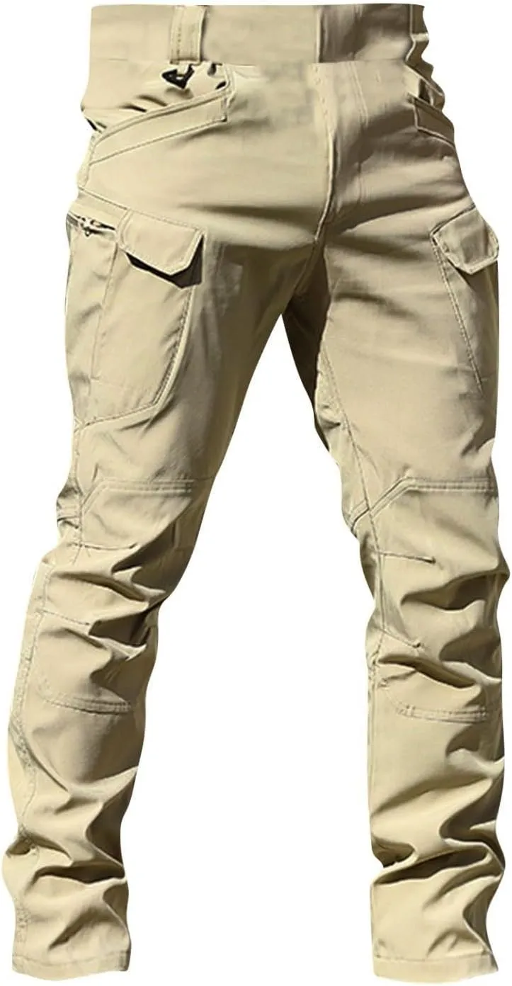 GOFULY Mens Cargo Pants Big and Tall Ripstop Stretch Y2K Pants Men Baggy Zipper Pockets Casual Casual Pants 2024 Trousers