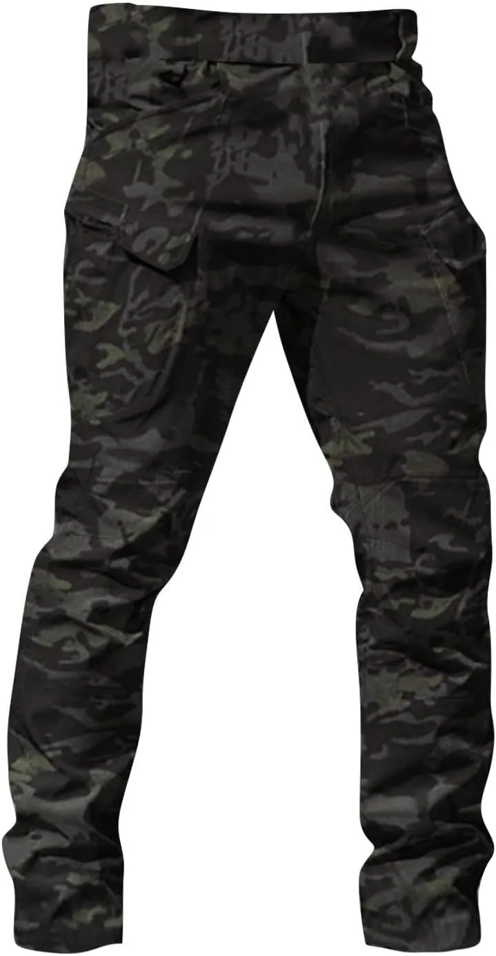 GOFULY Mens Cargo Pants Big and Tall Ripstop Stretch Y2K Pants Men Baggy Zipper Pockets Casual Casual Pants 2024 Trousers
