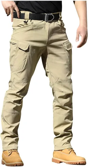 GOFULY Mens Cargo Pants Big and Tall Ripstop Stretch Y2K Pants Men Baggy Zipper Pockets Casual Casual Pants 2024 Trousers