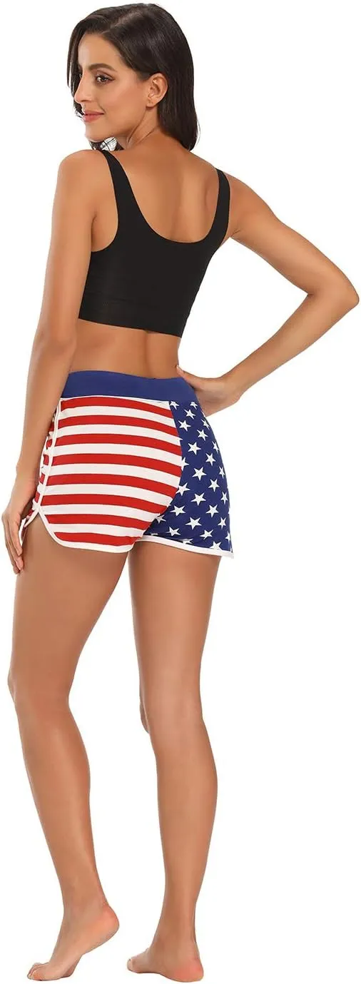 HDE Women's Retro Fashion Dolphin Running Workout Shorts