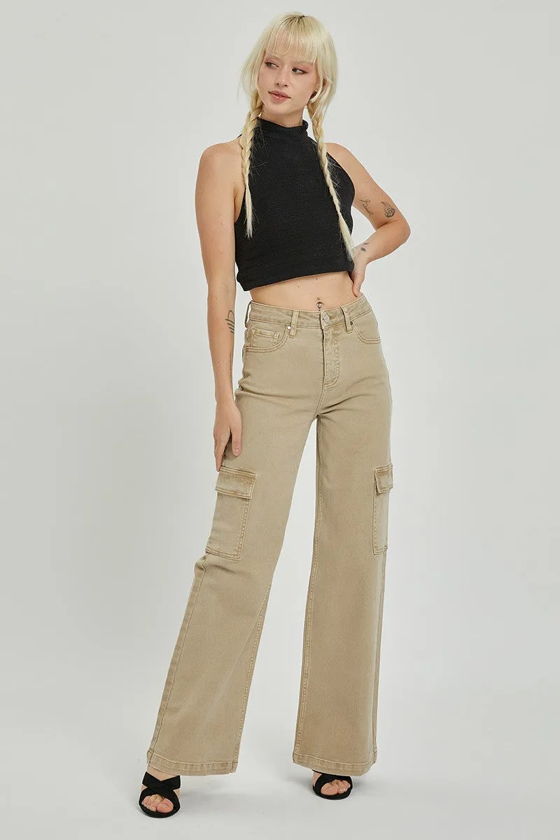 High Rise Cargo Khaki