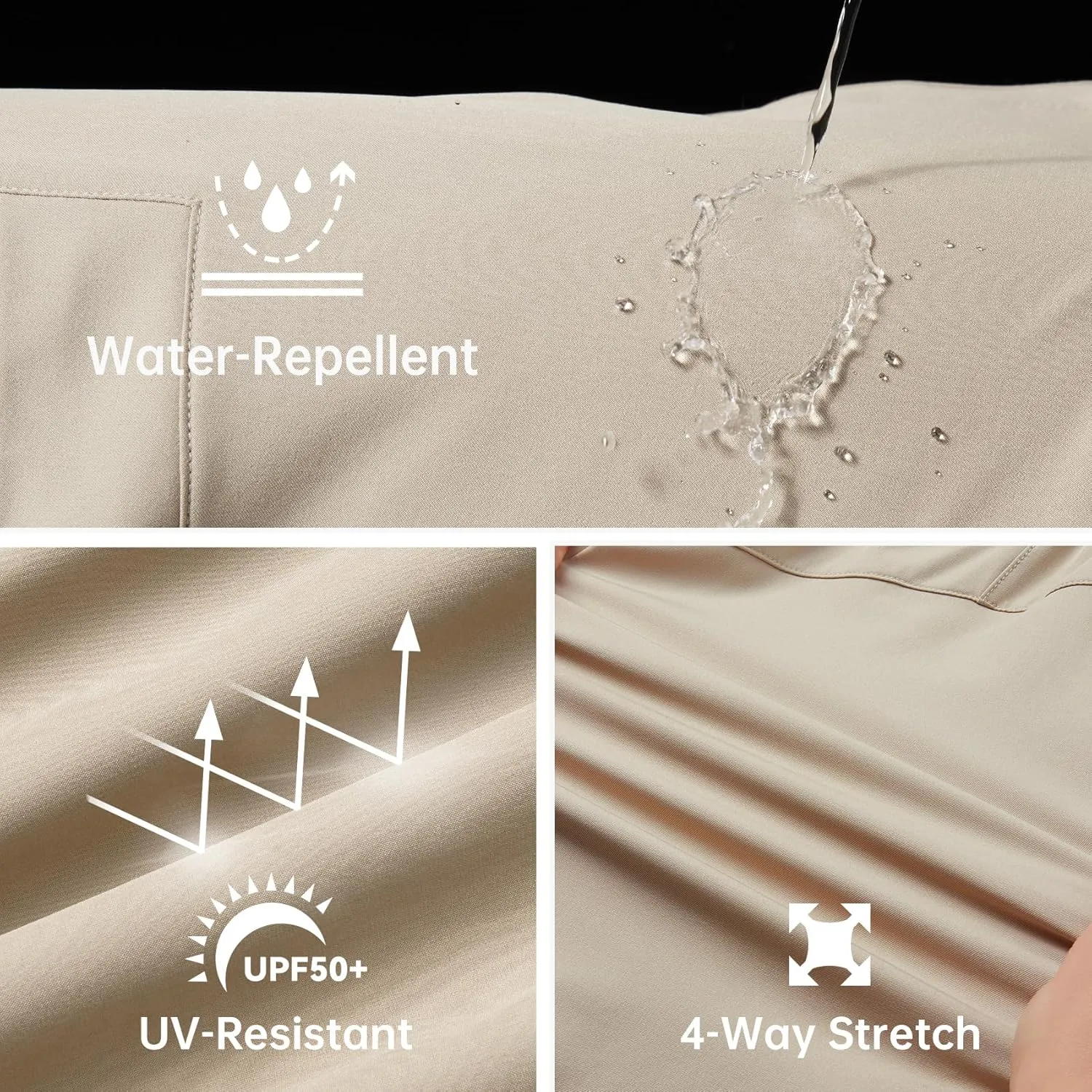 HOTSUIT Cargo Skirts for Women with 4 Pockets Quick Dry Stretch 16 Hiking Skort for Golf Running Tennis