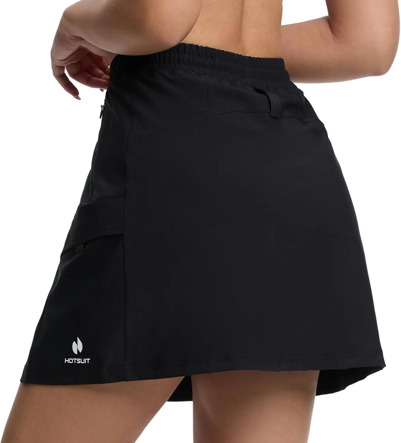HOTSUIT Cargo Skirts for Women with 4 Pockets Quick Dry Stretch 16 Hiking Skort for Golf Running Tennis