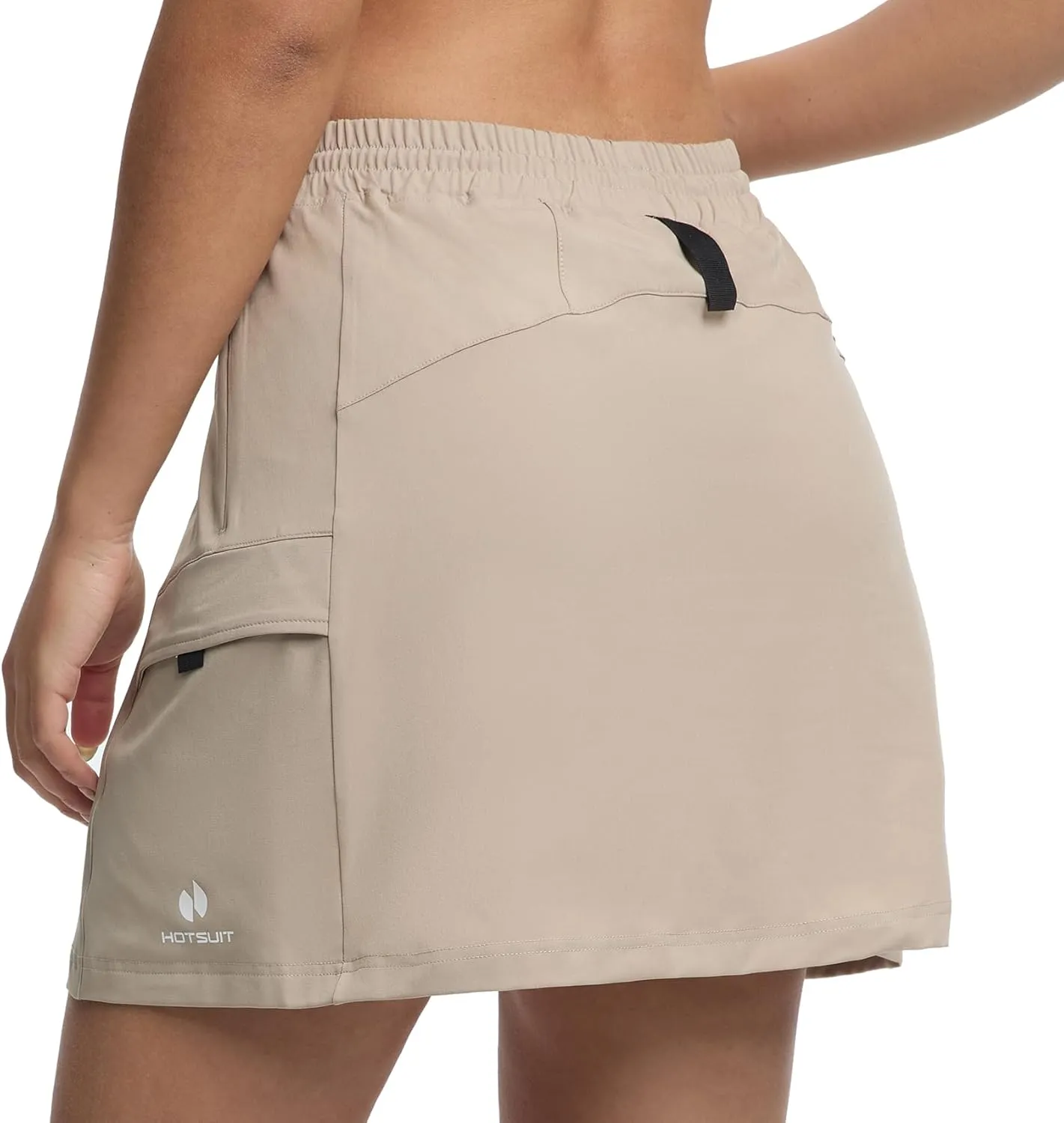 HOTSUIT Cargo Skirts for Women with 4 Pockets Quick Dry Stretch 16 Hiking Skort for Golf Running Tennis