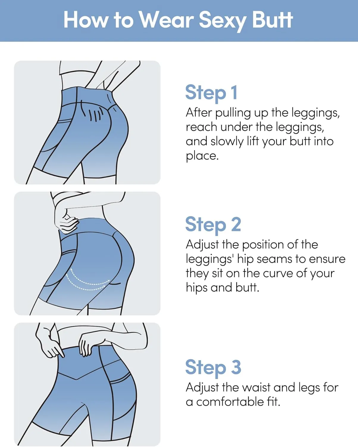 IUGA Gym Shorts Women Scrunch Butt Lifting Tummy Control Biker Shorts with Pockets High Waist Yoga Booty Workout Running 6"