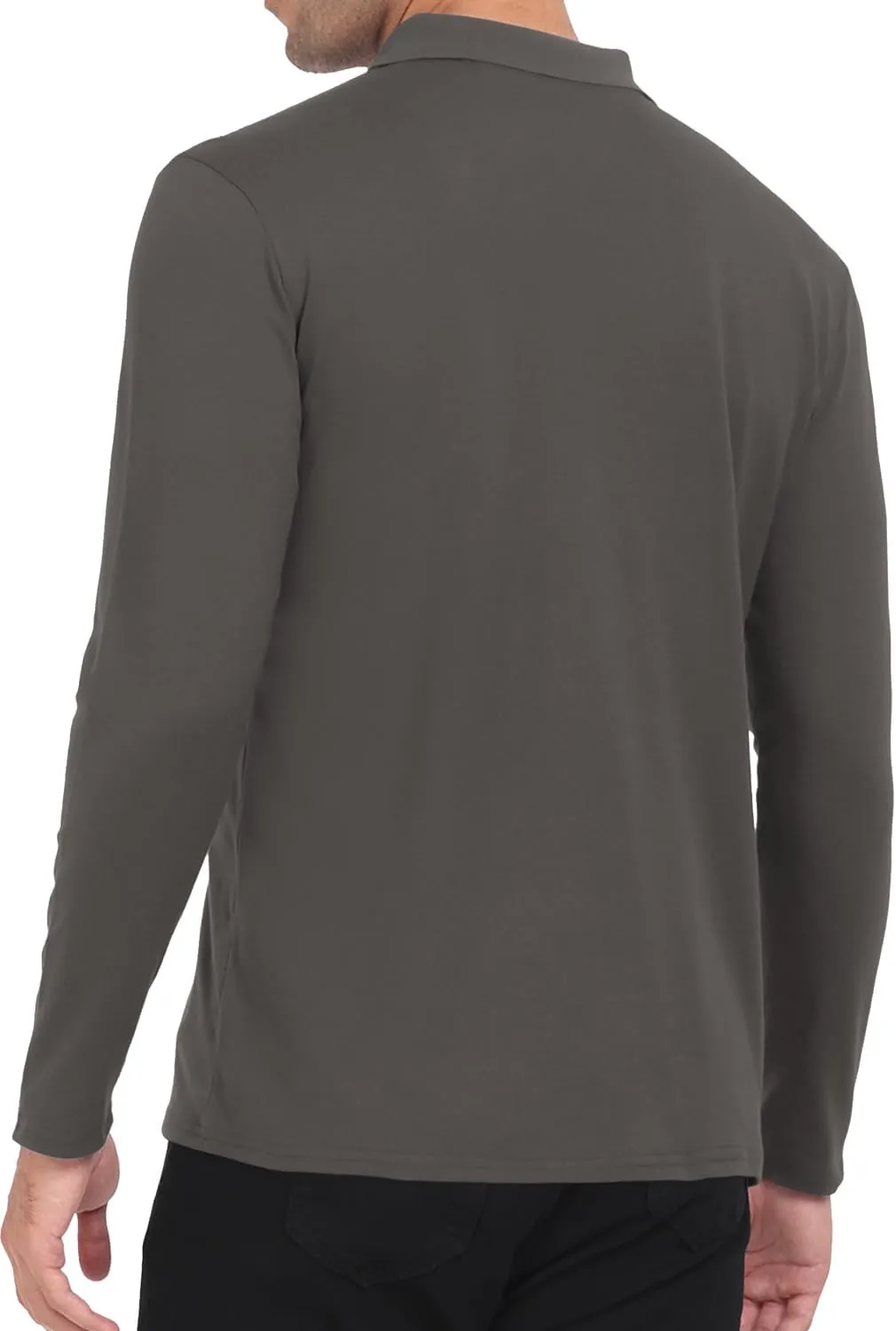 KUYIGO Men's Short&Long Sleeve Polo Shirts Casual Slim Fit Business Fashion Tops Golf Tennis T-Shirt