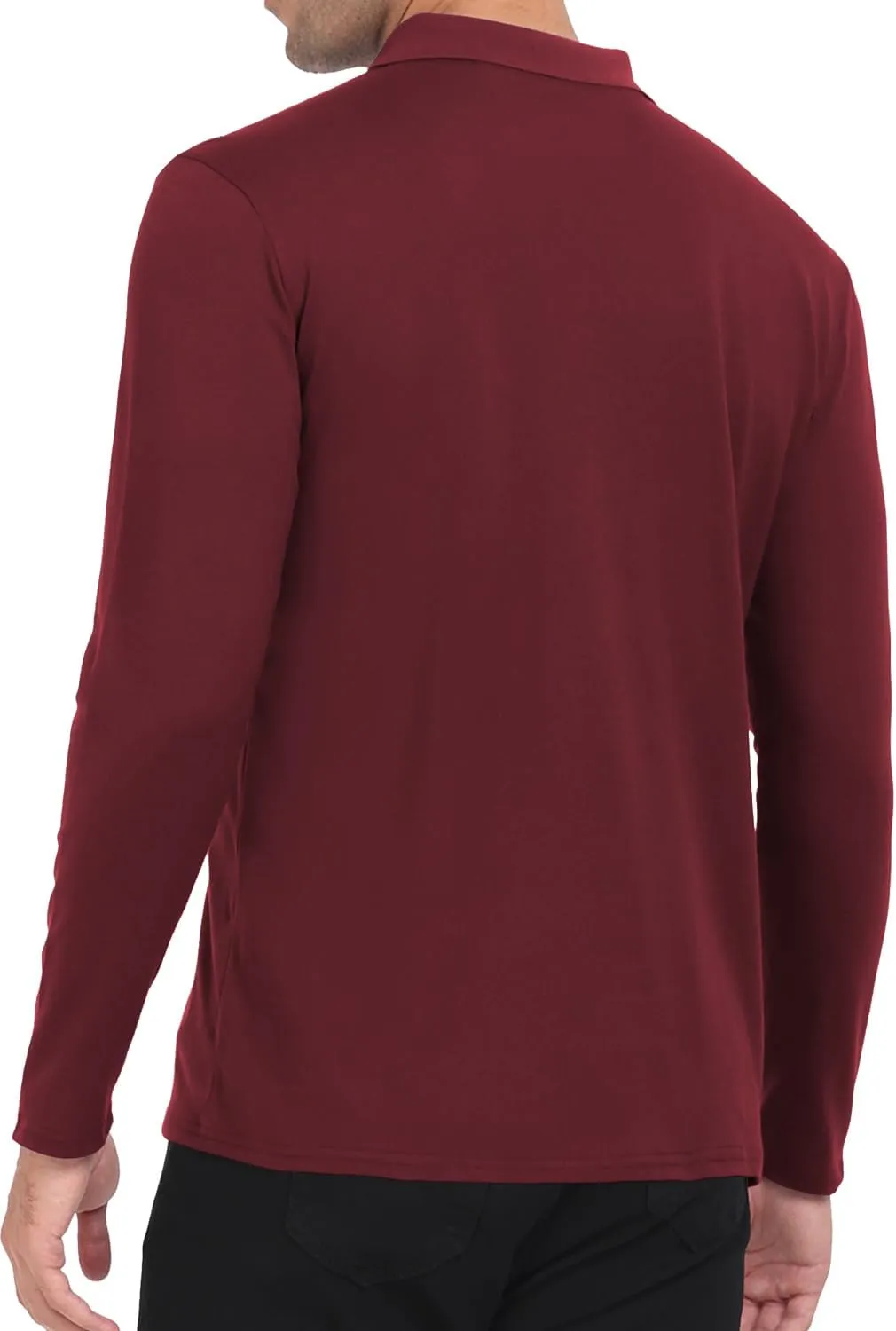 KUYIGO Men's Short&Long Sleeve Polo Shirts Casual Slim Fit Business Fashion Tops Golf Tennis T-Shirt