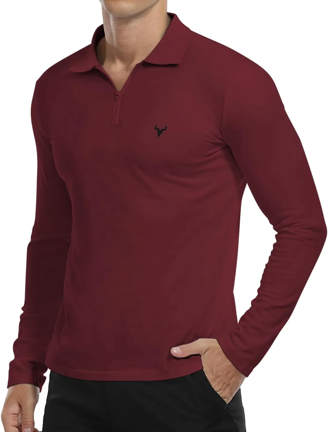 KUYIGO Men's Short&Long Sleeve Polo Shirts Casual Slim Fit Business Fashion Tops Golf Tennis T-Shirt