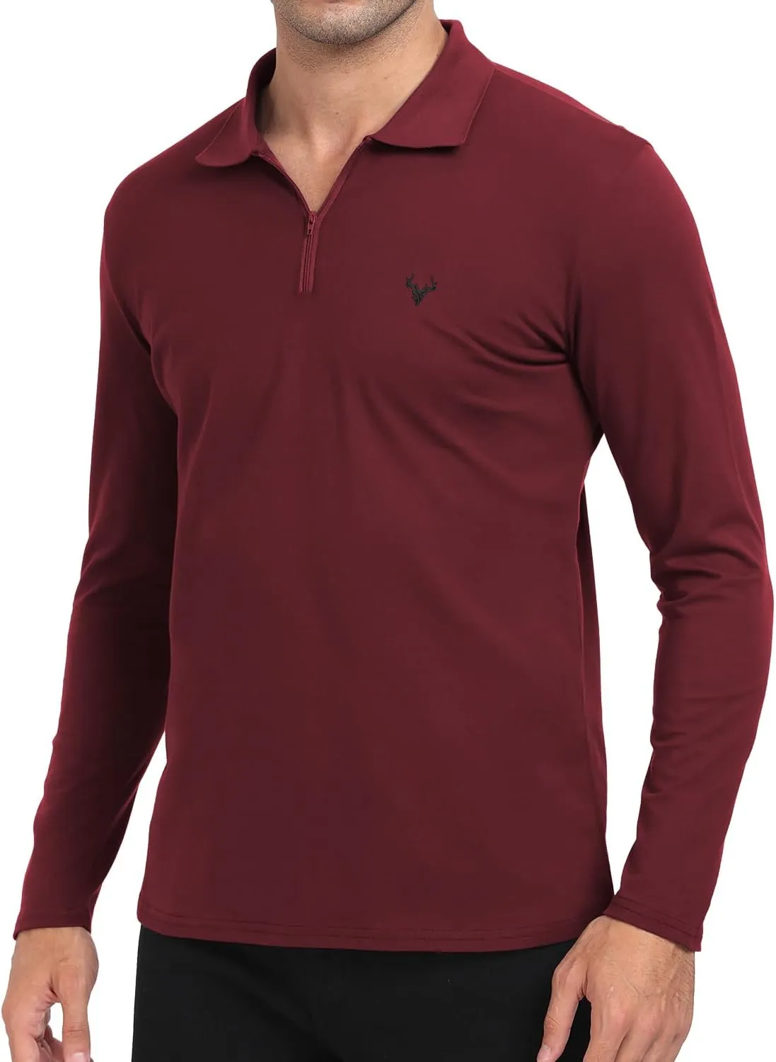 KUYIGO Men's Short&Long Sleeve Polo Shirts Casual Slim Fit Business Fashion Tops Golf Tennis T-Shirt
