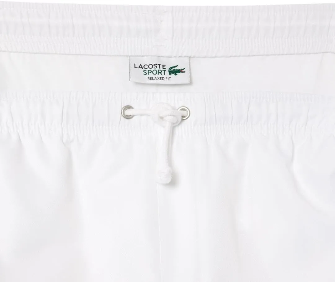 Lacoste Men's Sport Tennis Solid Diamond Weave Shorts