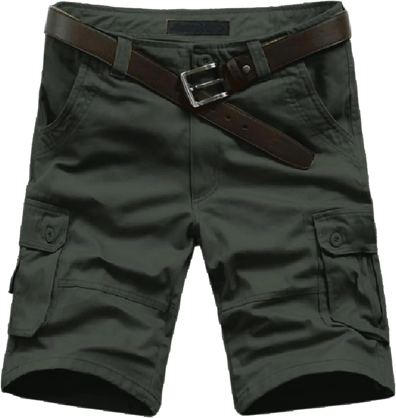 LCMTWX Men's Cargo Shorts 2024 Elastic Waist Drawstring Summer Casual Hiking Shorts Jogger Sweat Shorts with Multi Pockets