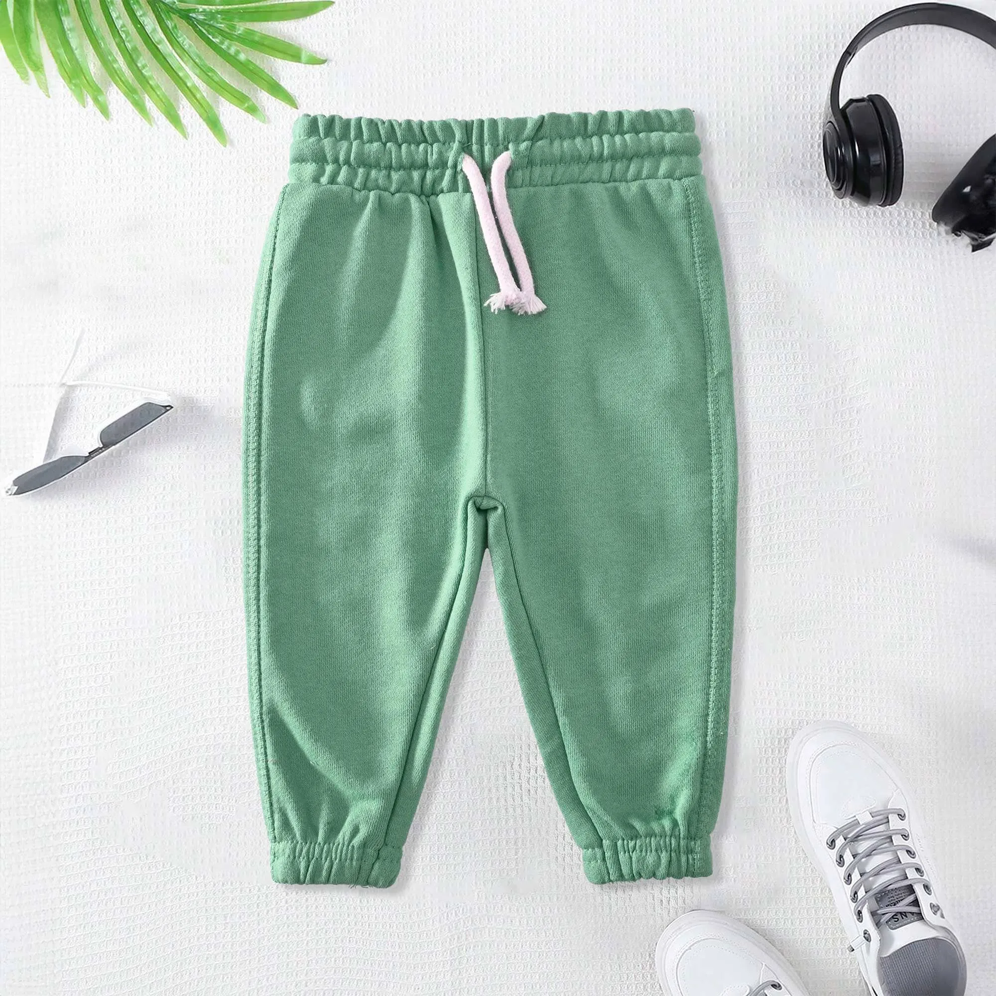 Lefties Kid's Solid Design Terry Jogger Pants