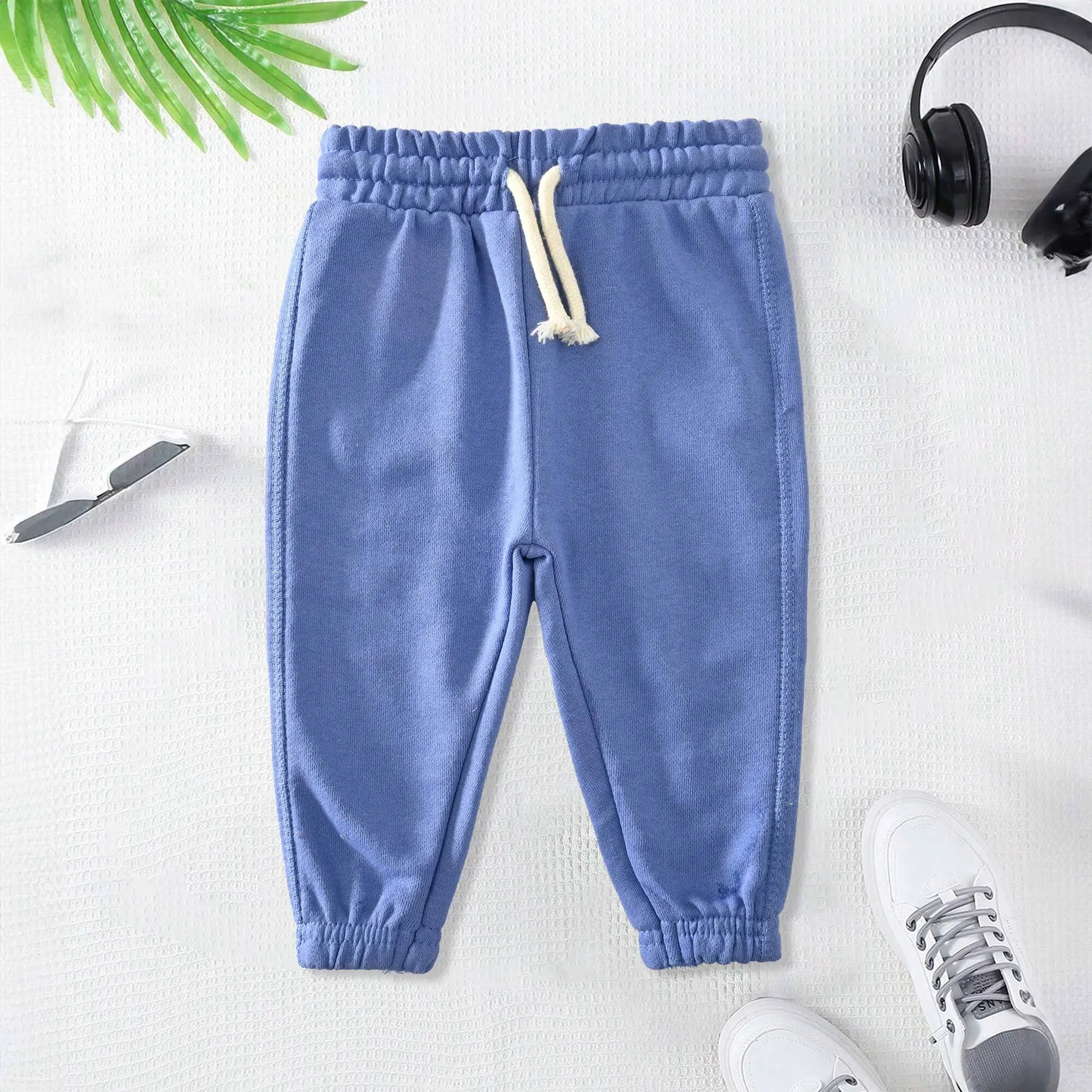 Lefties Kid's Solid Design Terry Jogger Pants
