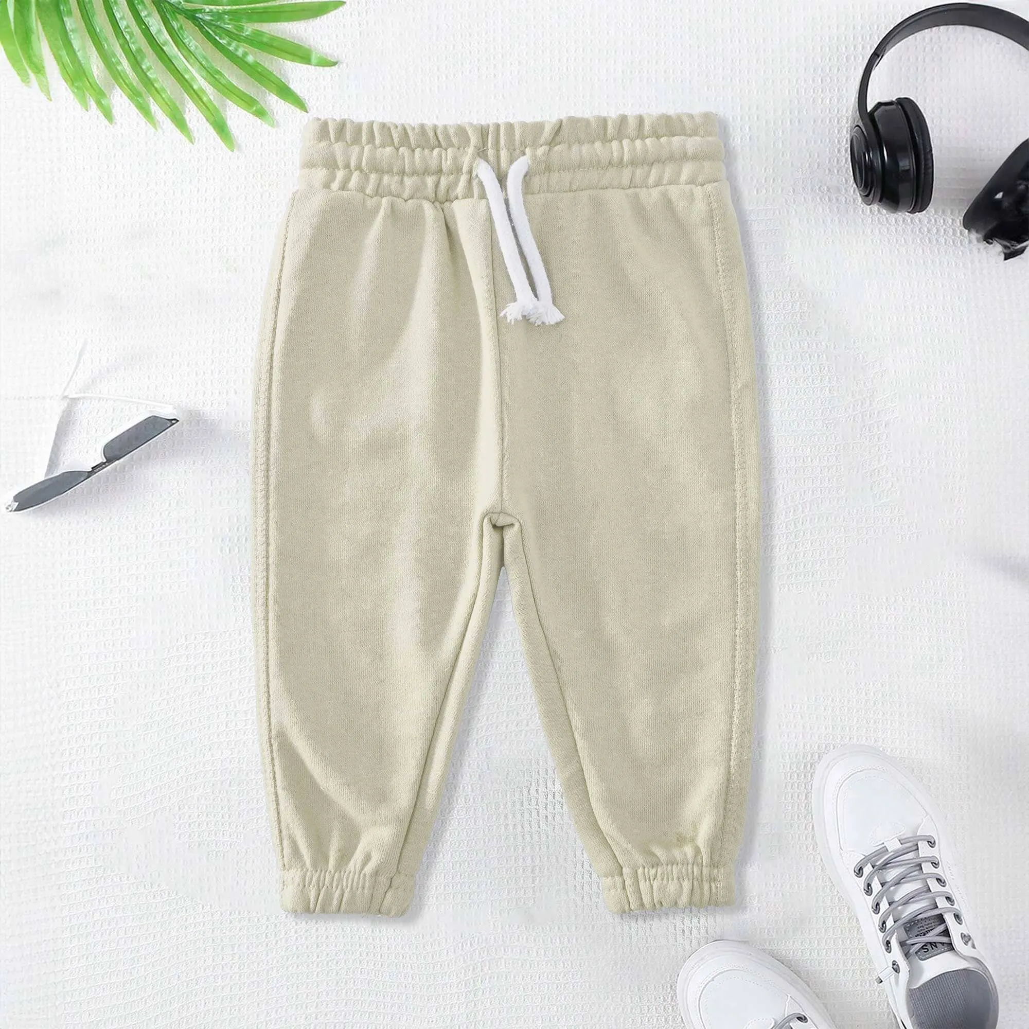 Lefties Kid's Solid Design Terry Jogger Pants