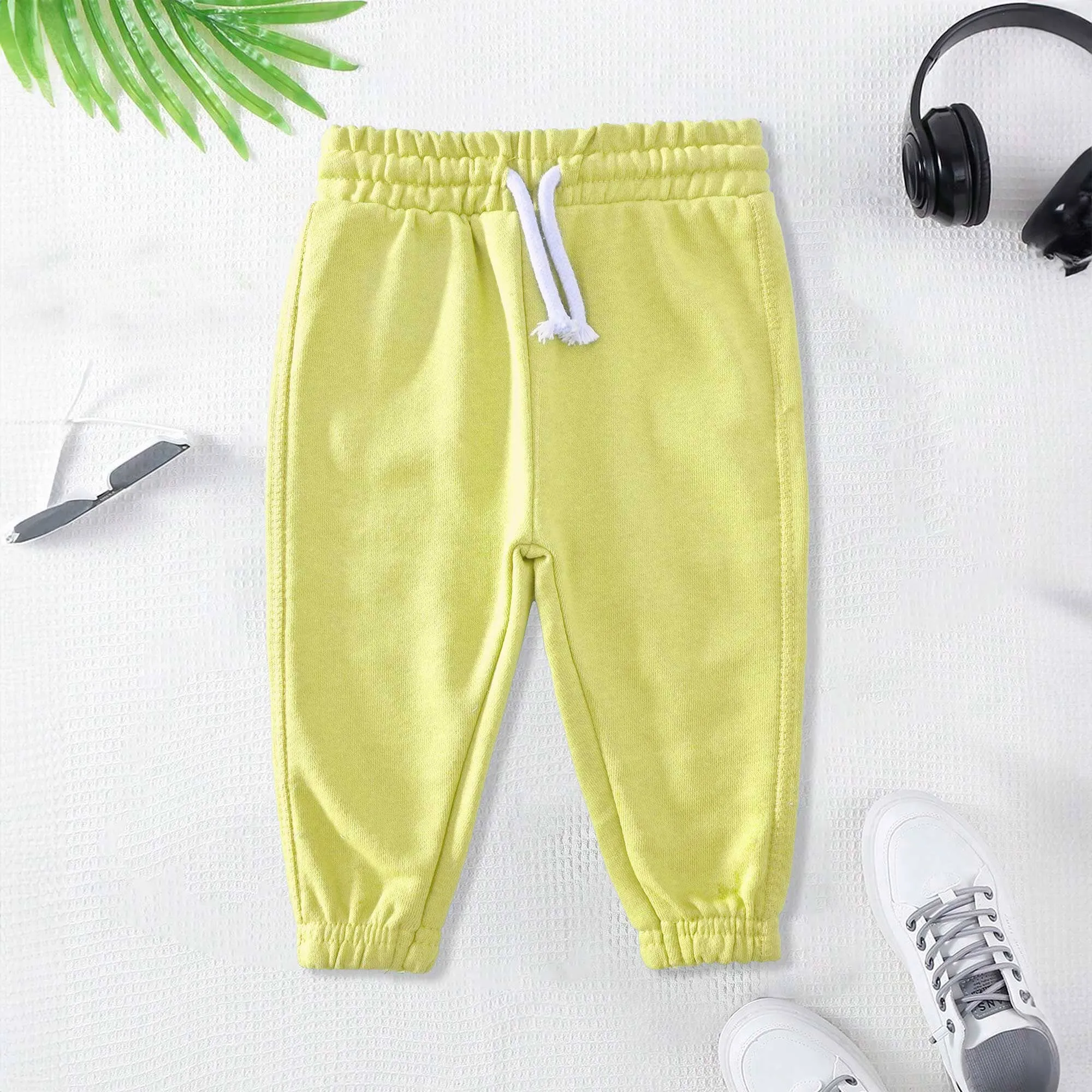 Lefties Kid's Solid Design Terry Jogger Pants