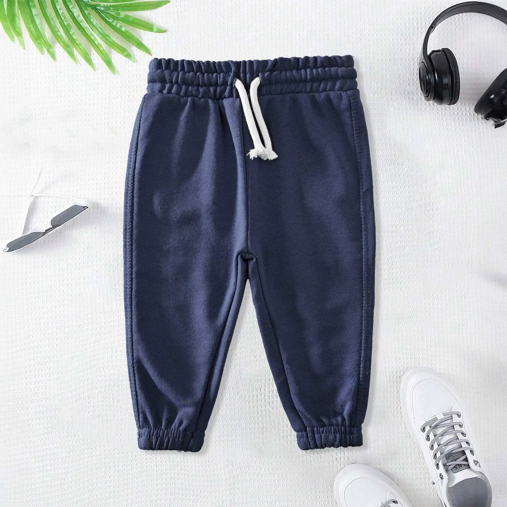 Lefties Kid's Solid Design Terry Jogger Pants