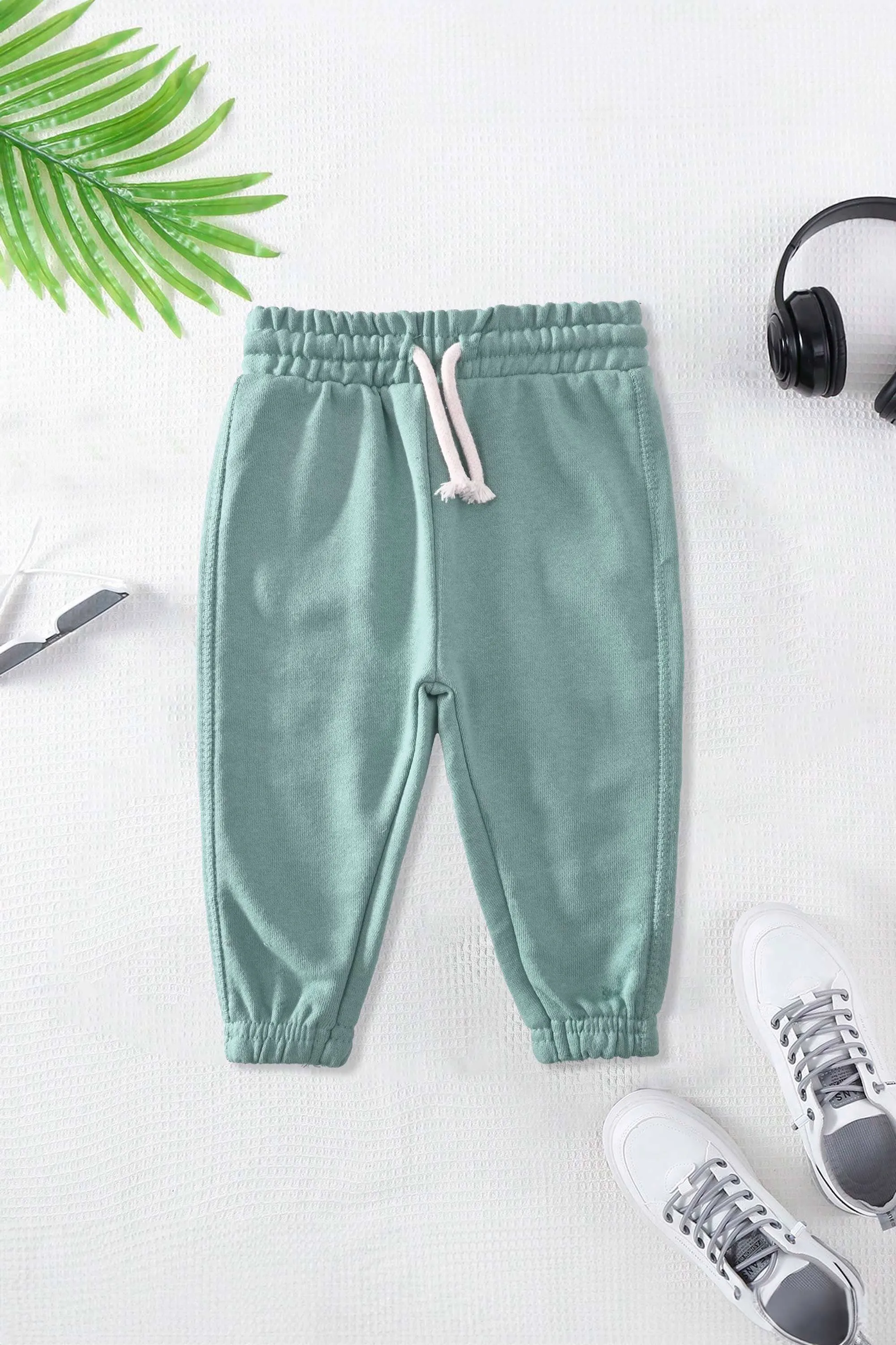 Lefties Kid's Solid Design Terry Jogger Pants
