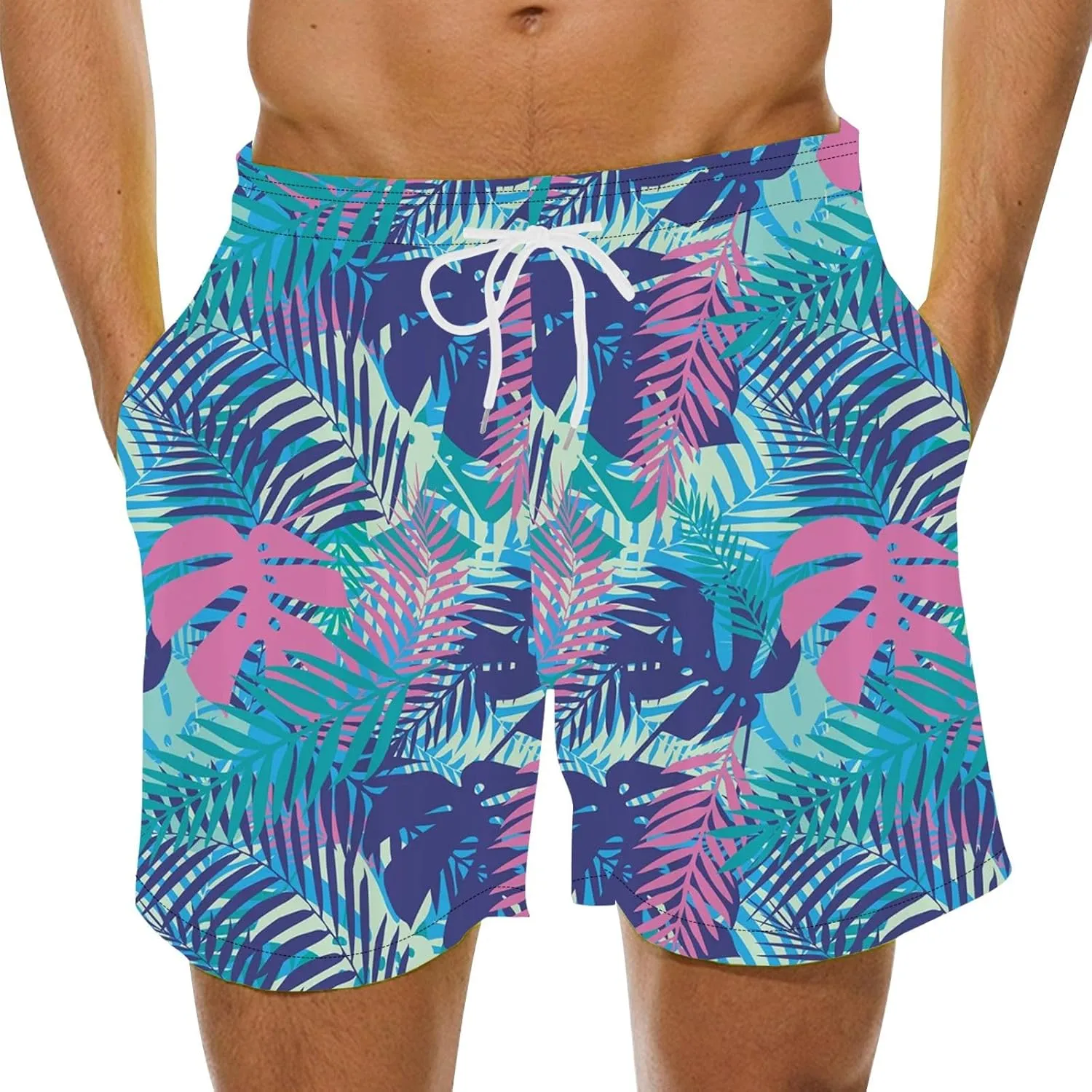 Linen Short Leisure and Fitness Sports Plus Size Five Quick Drying Beach Pants Shorts Green Mens Shorts Mens Swim