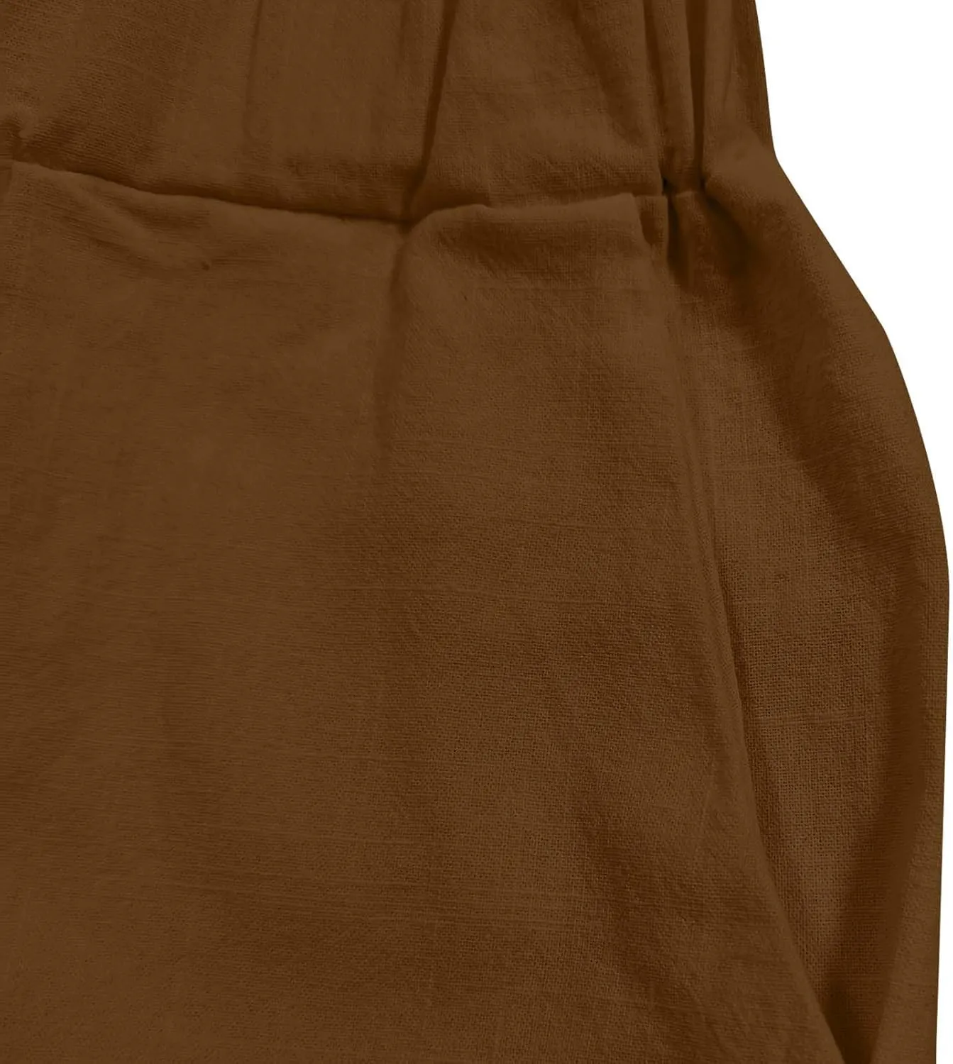 Lmdudan Women Linen Capri Pants Casual Drawstring Elastic High Waist Baggy Wide Leg Cropped Pants Trousers for Ladies Summer
