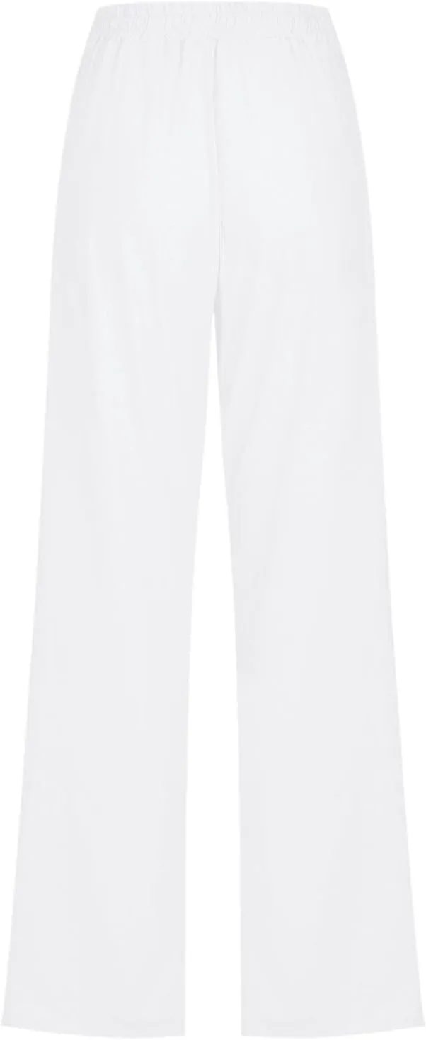 Lounge Linen Pants Women Summer Casual Beach Solid Color Plus Size High Waisted Linen Pants Work Lounge Trousers with Pockets