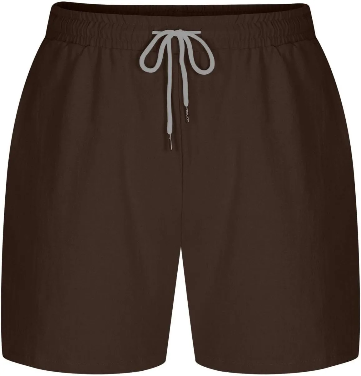 Mens Drawstring Shorts Casual Summer Big and Tall Elastic Waist Loose Fit Lightweight Lounge Beach Shorts with Pocket