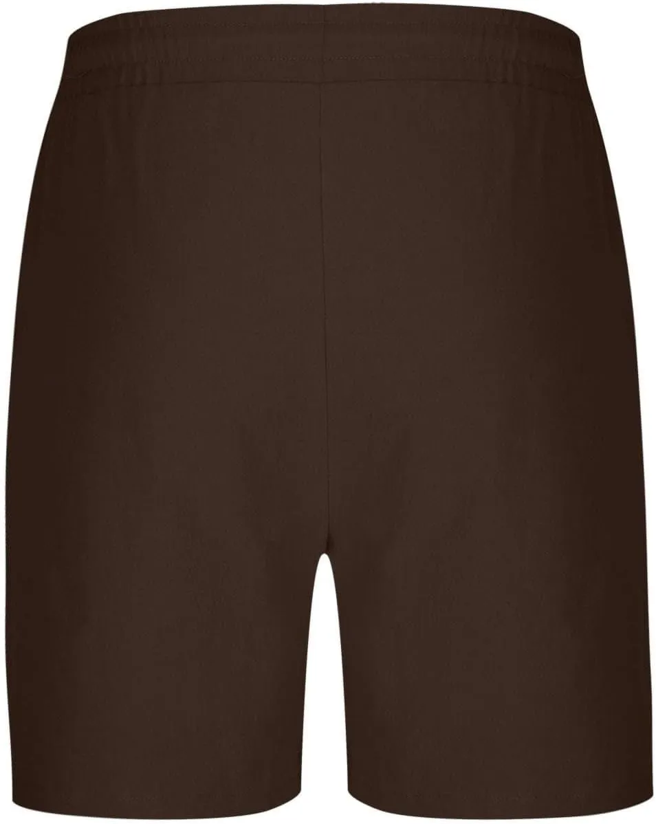 Mens Drawstring Shorts Casual Summer Big and Tall Elastic Waist Loose Fit Lightweight Lounge Beach Shorts with Pocket
