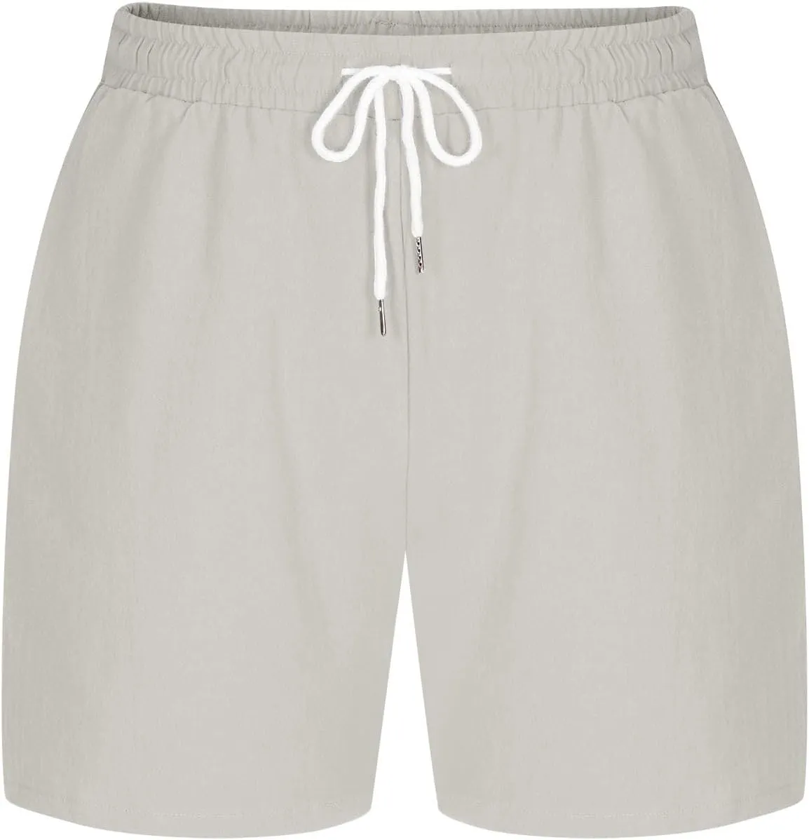 Mens Drawstring Shorts Casual Summer Big and Tall Elastic Waist Loose Fit Lightweight Lounge Beach Shorts with Pocket