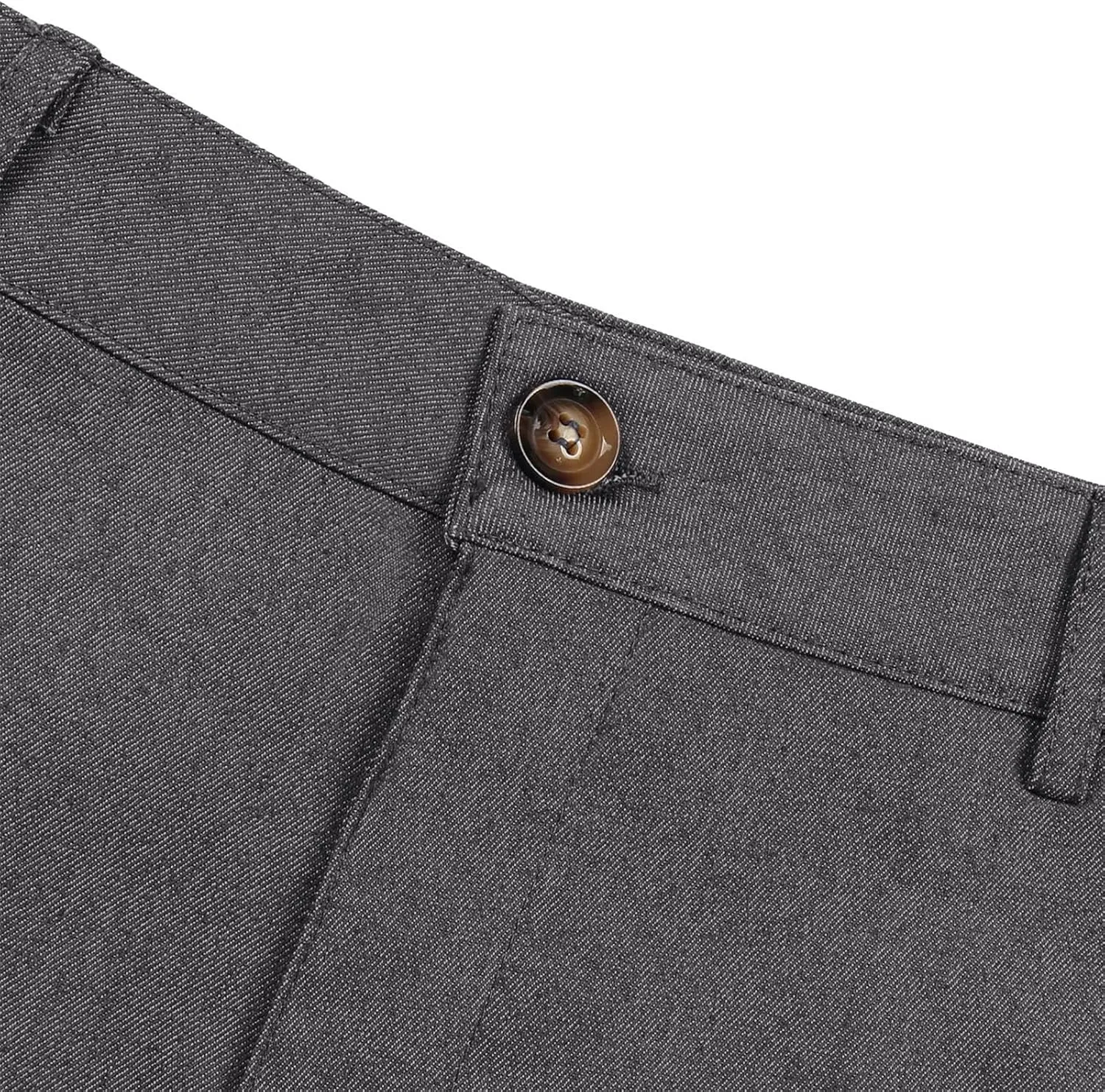 Men's Fashion Cotton Slim Fit Dress Pants Casual Business Skinny Stretch Chino Pants Golf Pencil Pants with Pockets