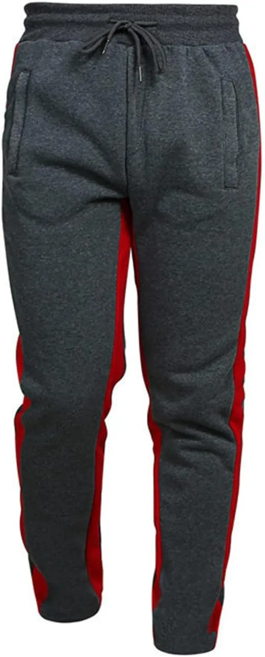 Mens Hiking Outdoor Recreation Pants fit with Zipper Pockets Men's Fleece Lined Pants Water Resistant Warm Sweatpants