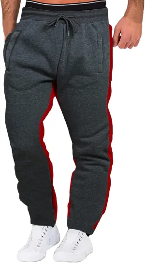Mens Hiking Outdoor Recreation Pants fit with Zipper Pockets Men's Fleece Lined Pants Water Resistant Warm Sweatpants