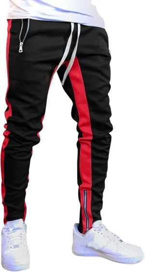 Mens Hiking Outdoor Recreation Pants Fleece Sweat Pants Mens Baggy Pants Joggers with Pockets Mens Sweatpants Fleece