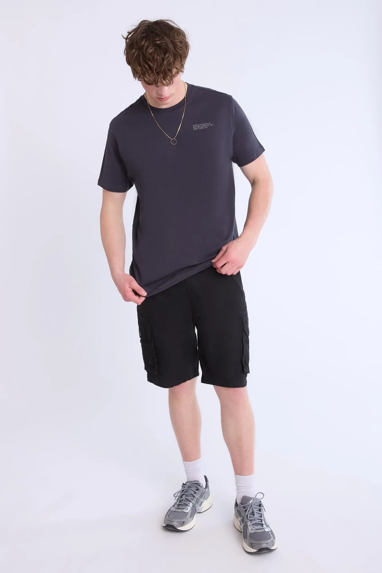 Mens Ripstop Cargo Jogger Shorts