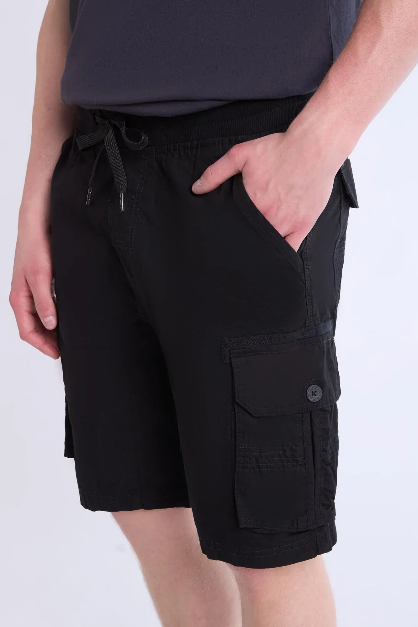 Mens Ripstop Cargo Jogger Shorts