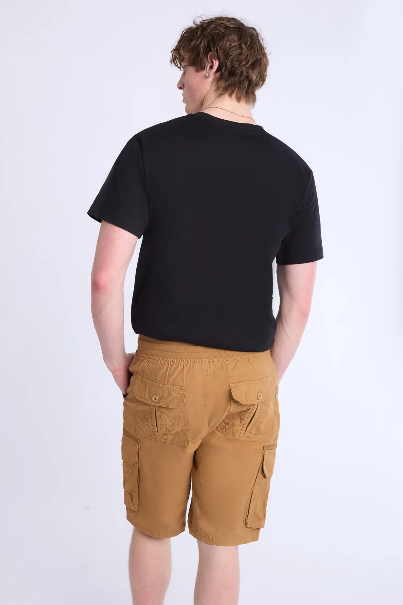 Mens Ripstop Cargo Jogger Shorts