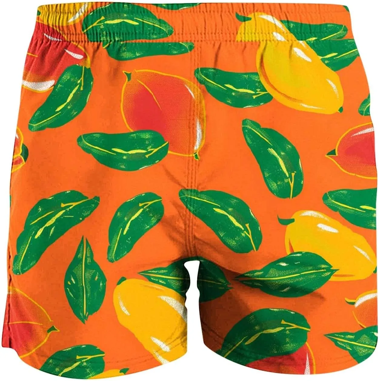 Mens Shorts 2025 Summer Hawaiian Beach Shorts Lightweight Elastic Waist Drawstring Casual Board Short with Pockets