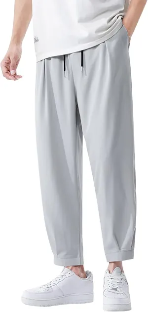 Mens Sweatpants with Pockets Big and Tall Baggy Jogger Sweatpants Lounge Pants Athletic Pants Baggy High Waisted Open
