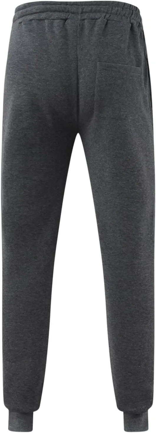 Mens Sweatpants with Pockets Cargo Zipper Pocket Sweatpants Adjustable Bungee Cord Open Bottom Cargo Pants for Men