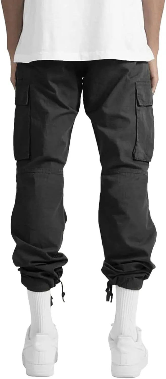 Mens Sweatpants with Pockets Pants Slim Fit Active Drawstring Bottom Sports Outdoor Recreation Athletic Sweatpants