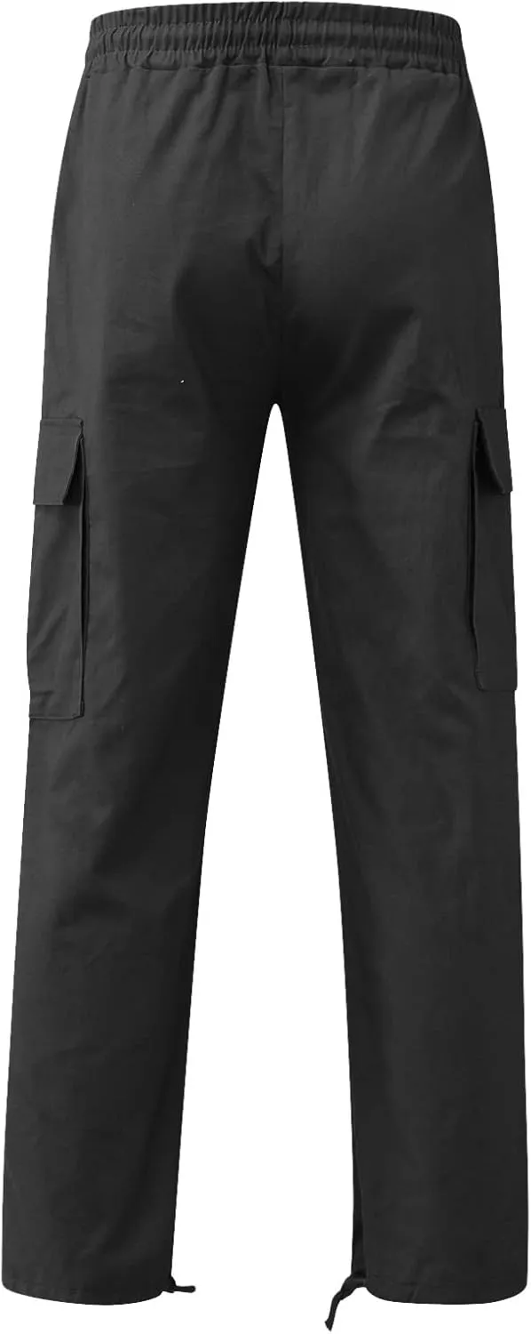 Mens Sweatpants with Pockets Pants Slim Fit Active Drawstring Bottom Sports Outdoor Recreation Athletic Sweatpants