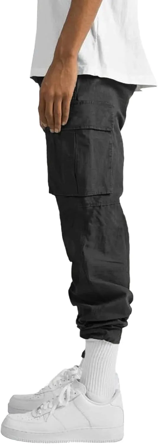 Mens Sweatpants with Pockets Pants Slim Fit Active Drawstring Bottom Sports Outdoor Recreation Athletic Sweatpants
