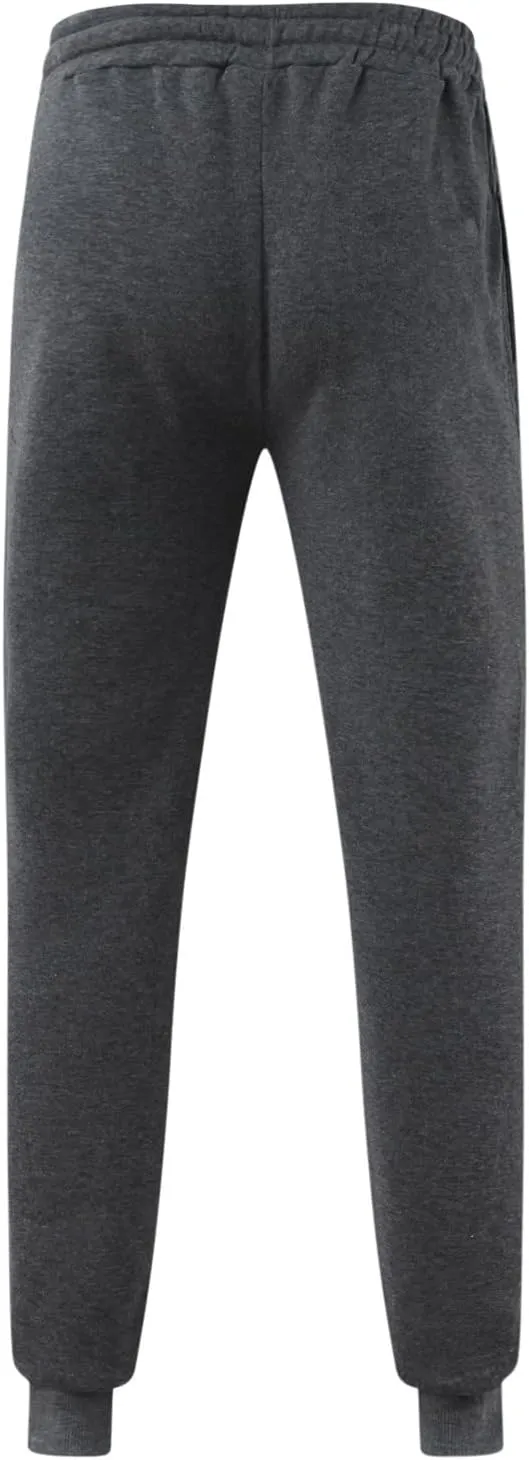 Mens Sweatpants with Pockets Sweatpants for Men Cargo Pants Fleece Joggers Elastic Waist Baggy Drawstring Trousers