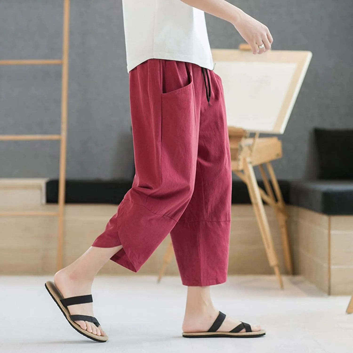 Mens Workout Cargo Sweatpants Mens Sweatpants Men Pants Casual Fashion Joggers Comfortable Basic Pants Sport Daily